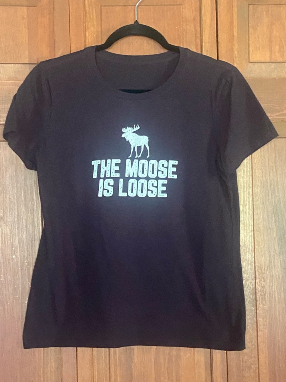 Women’s Black Graphic Tee - The Moose Is Loose
